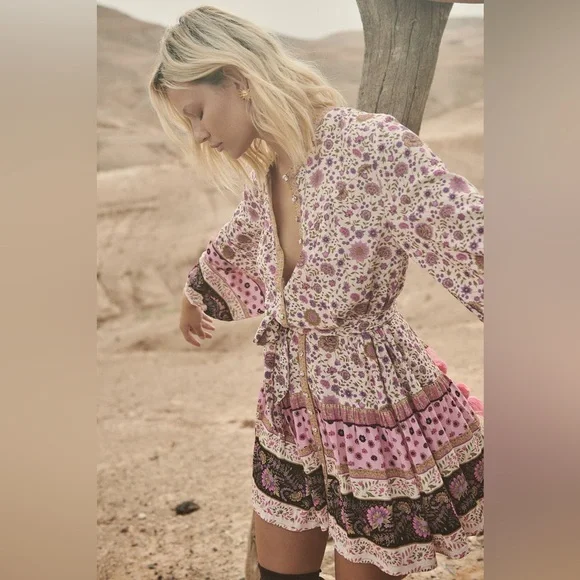 Spell Lady Untamed Tunic Mini Dress Medium - Picture 6 of 16